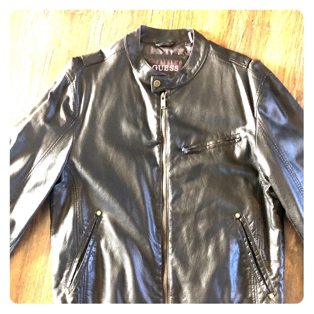 Men’s leather Guess